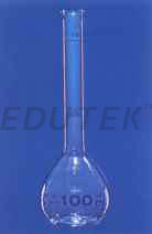FLASK VOLUMETRIC, FOR SUGAR ESTIMATION, WITH TWO MARKS, WITHOUT STOPPER
